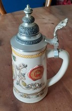 Boccale birra decorato usato  Napoli