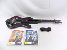 Controle de guitarra Nintendo Wii Guitar Hero Warriors of Rock + jogos x2 comprar usado  Enviando para Brazil