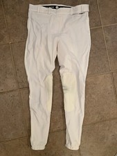 Calça equestre Irideon feminina 30 branca Passeio joelho patch calças zíper lateral comprar usado  Enviando para Brazil