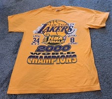 Camiseta Vintage Los Angeles Lakers World Champions 2000 GRANDE Kobe Bryant NBA, usado comprar usado  Enviando para Brazil