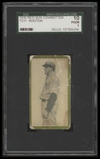 1910 T211 FRANK RHOTON SEM SOL VERMELHO SGC 1 POBRE BEISEBOL GAIVOTAS MARINHAS MÓVEIS comprar usado  Enviando para Brazil