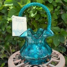 Vintage fenton teal for sale  Palm Harbor