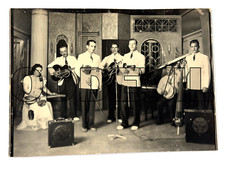 Foto antiga BANDA em estúdio foto guitarra lapsteel banjo violino country elétrico comprar usado  Enviando para Brazil