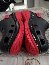 Mens black crocs for sale  LEIGH