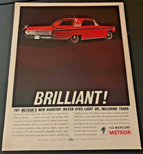 Red 1963 Mercury Meteor V-8 - Vintage Original Impressão Colorida Anúncio/Arte de Parede - LIMPO comprar usado  Enviando para Brazil
