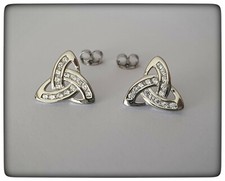 PENDIENTES TRIQUETA CELTA PLATA DE LEY CELTA SILVER TRIQUETA  EARRINGS PLATA LEY comprar usado  Enviando para Brazil