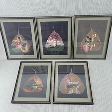 Vintage framed indian for sale  KING'S LYNN