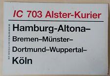 Zuglaufschild 21cm intercity gebraucht kaufen  Reutlingen