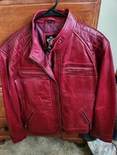 Red leather jacket for sale  Springdale