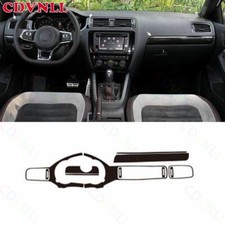 Adesivo capa painel painel console central fibra de carbono para VW Jetta MK6 15-18 comprar usado  Enviando para Brazil