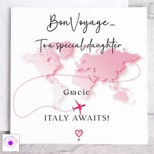 Personalised bon voyage for sale  ROSSENDALE
