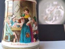 Jarro de porcelana colecionável com litofano FILHA DE BERGWIRTH por volta de 1900 K735 comprar usado  Enviando para Brazil
