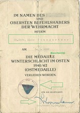 2wk winterschlacht medaille gebraucht kaufen  Berlin