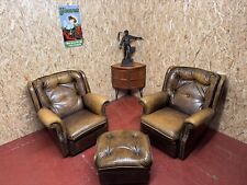 Pair vintage leather for sale  ASHFORD