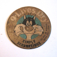 Ímã de geladeira vintage 9 vidas publicidade comida seca gato 1980 Sylvester the Cat comprar usado  Enviando para Brazil