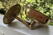 Saboneteira antiga de latão montada na parede decoração retrô vintage pátina Cottagecore, usado comprar usado  Enviando para Brazil