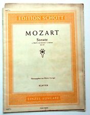 Spartito mozart sonate usato  Roma