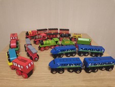 Bigjigs wooden trains for sale  CHESTER