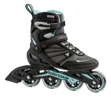 Usado, NOVO Rollerblade Feminino Tamanho 10 Zetrablade Fitness Skate Inline Preto Azul Claro comprar usado  Enviando para Brazil