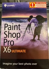 Corel PaintShop Pro X6 Ultimate PC DVD edição de fotos ferramentas de design pintura comprar usado  Enviando para Brazil