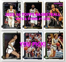 2025-26 Topps BASQUETE #1-270 Veterinários PRÉ-VENDA US$ 2 ou 2 Cartão Mínimo VOCÊ ESCOLHE! comprar usado 2025-26 Topps BASQUETE #1-270 Veterinários PRÉ-VENDA US$ 2 ou 2 Cartão Mínimo VOCÊ ESCOLHE! comprar usado  Enviando para Brazil