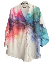 Bluse farbverlauf 38 gebraucht kaufen  Leipzig