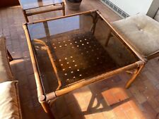 Rattan tisch rauchglasplatte gebraucht kaufen  Sonnenbühl