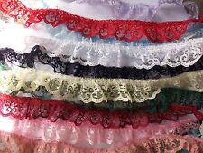 Meters gathered lace for sale  ST. COLUMB