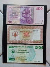 Lotto banconote zimbabwe usato  Oristano