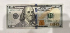 Série 2017A ~ Nota de Cem Dólares dos EUA Estrela $100 PB03022003* Aniversário. , usado comprar usado  Enviando para Brazil