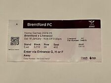 Brentford liverpool 2025 for sale  AYLESBURY