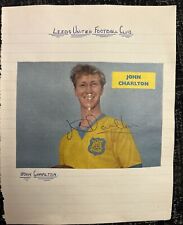 Signed jack charlton for sale  EPSOM