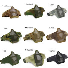 Máscara facial militar Airsoft paintball serviço capacete armadura meia máscara facial comprar usado  Enviando para Brazil