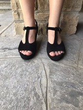Sandali neri pelle usato  Cornate d'Adda
