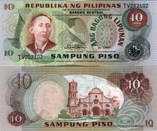 PHILIPPINE billet neuf de 10 SAMPUNG PISO Pick161b MABINI  EGLISE BARASOAIN 1978 comprar usado  Enviando para Brazil