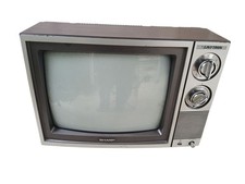 Vintage 1986 Sharp Linytron 13" TV Retro Gaming Grão de Madeira, usado comprar usado Vintage 1986 Sharp Linytron 13" TV Retro Gaming Grão de Madeira, usado comprar usado  Enviando para Brazil