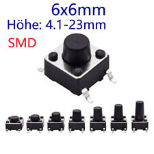 6x6x4.1mm-23mm SMD Taktile Drucktaste PCB Schalter Mikro Minitaster 4 Pin SPST comprar usado  Enviando para Brazil