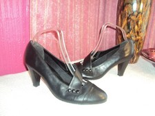Ladies black leather for sale  NEWQUAY