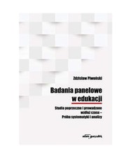 Badania panelowe w edukacji Studia poprzeczne i prowadzone wzd?u? czasu-Próba s na sprzedaż  Wysyłka do Poland