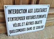 Grande plaque émaillée d'occasion  Laudun-l'Ardoise