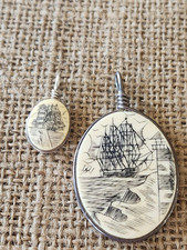 Scrimshaw pendants lot for sale  Parkton