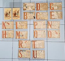 Cartes postales alphabet d'occasion  Combs-la-Ville