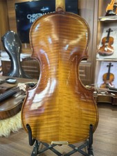 Violino profissional feito à mão tamanho 4/4 duas peças atrás com lindo + vídeo sonoro comprar usado  Enviando para Brazil