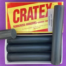 Bastão abrasivo redondo emborrachado de carboneto de silício extra fino CRATEX 0166XF 1" x 6 comprar usado  Enviando para Brazil