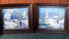 Pair signed oil for sale  PENZANCE