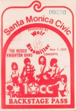 10cc backstage pass for sale  WIGAN