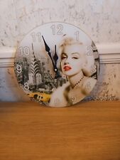 Glass wall clock for sale  FAREHAM