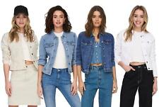 Jaqueta jeans feminina algodão stretch pedra branca azul jaqueta jeans comprar usado  Enviando para Brazil
