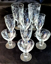 Etched crystal goblets for sale  Tulsa