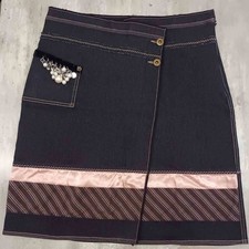 Jupe jean noire d'occasion  Vic-Fezensac